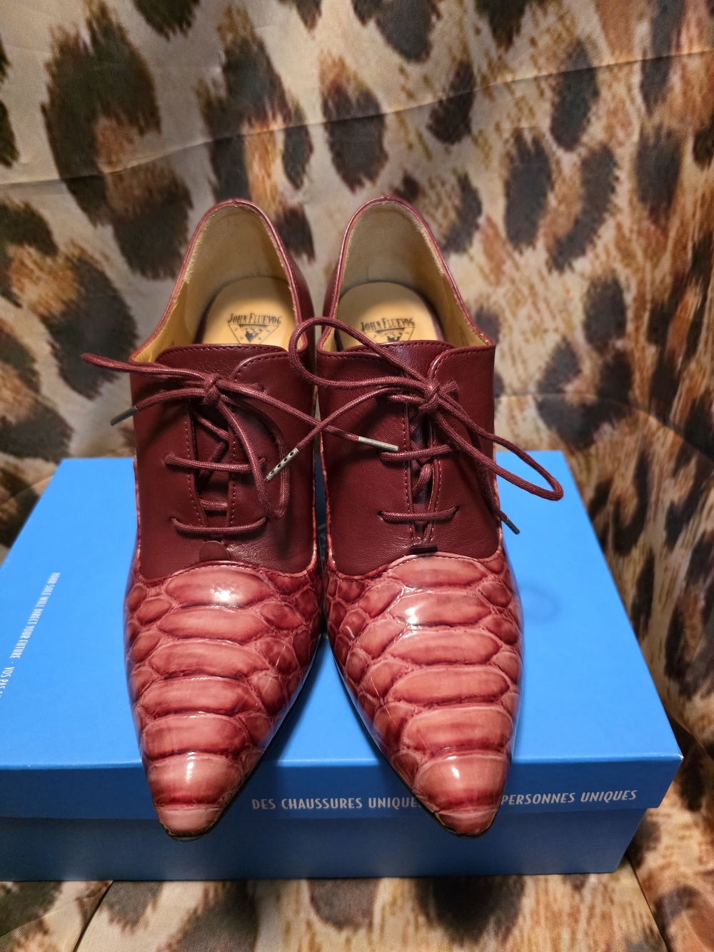 John Fluevog Celestial Communications URSULA Lace-Up Heels - Size 7.5 - Picture 2 of 11